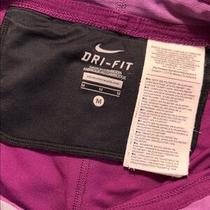 Nike Dri-FIT Black and Purple Shorts